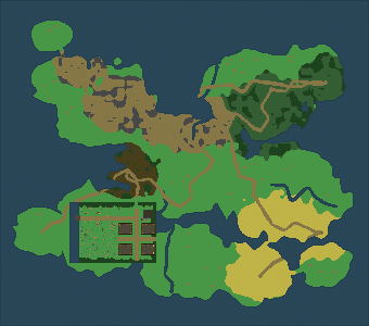 The world map of Darkan